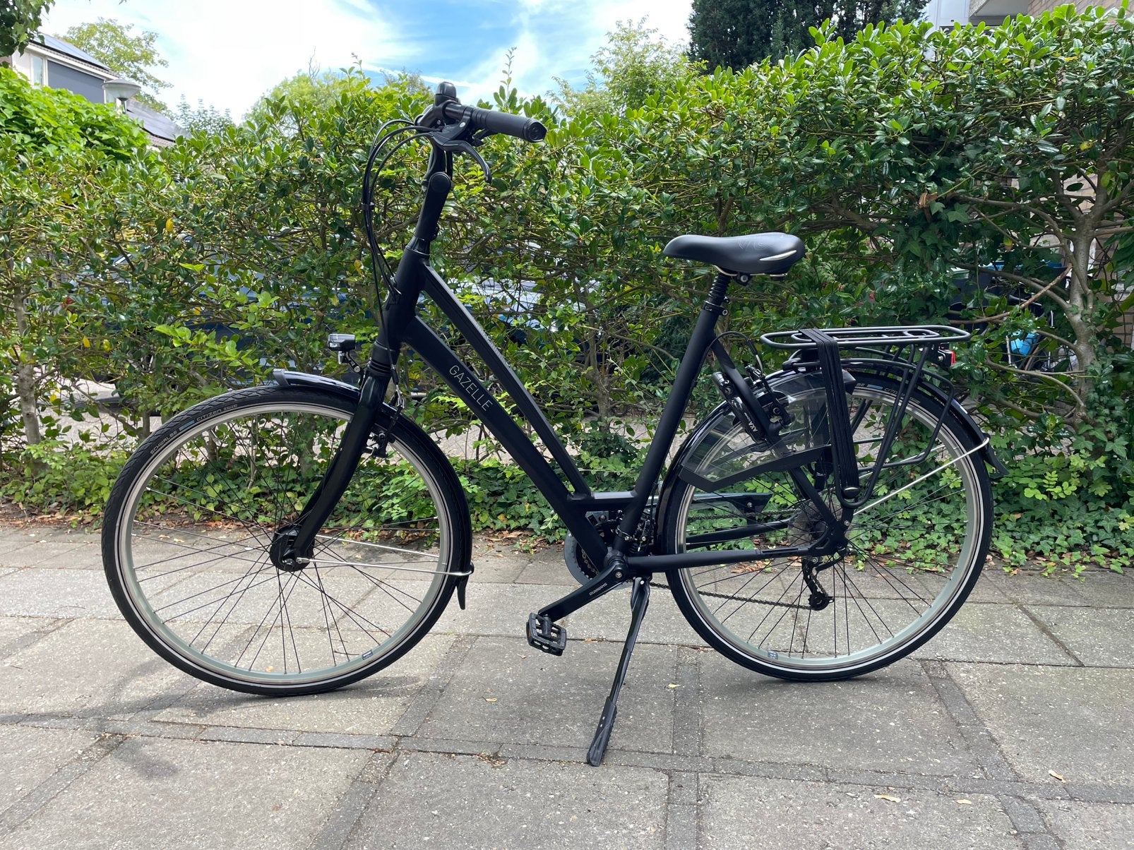 Gazelle damesfiets type Chamonix, Ophalen, 28 inch, 56 cm of meer, Zo goed als nieuw