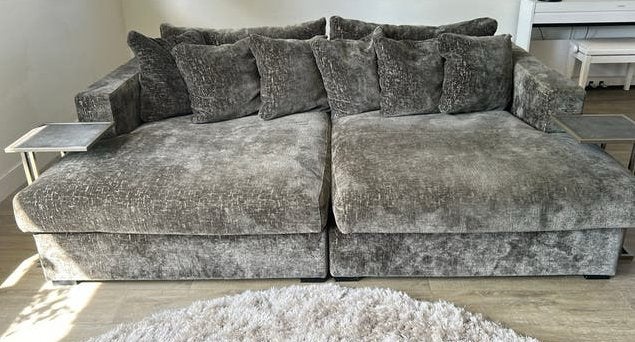 Netflix bank 165 diep! Inclusief tafeltjes, Ophalen, Zo goed als nieuw, Stof