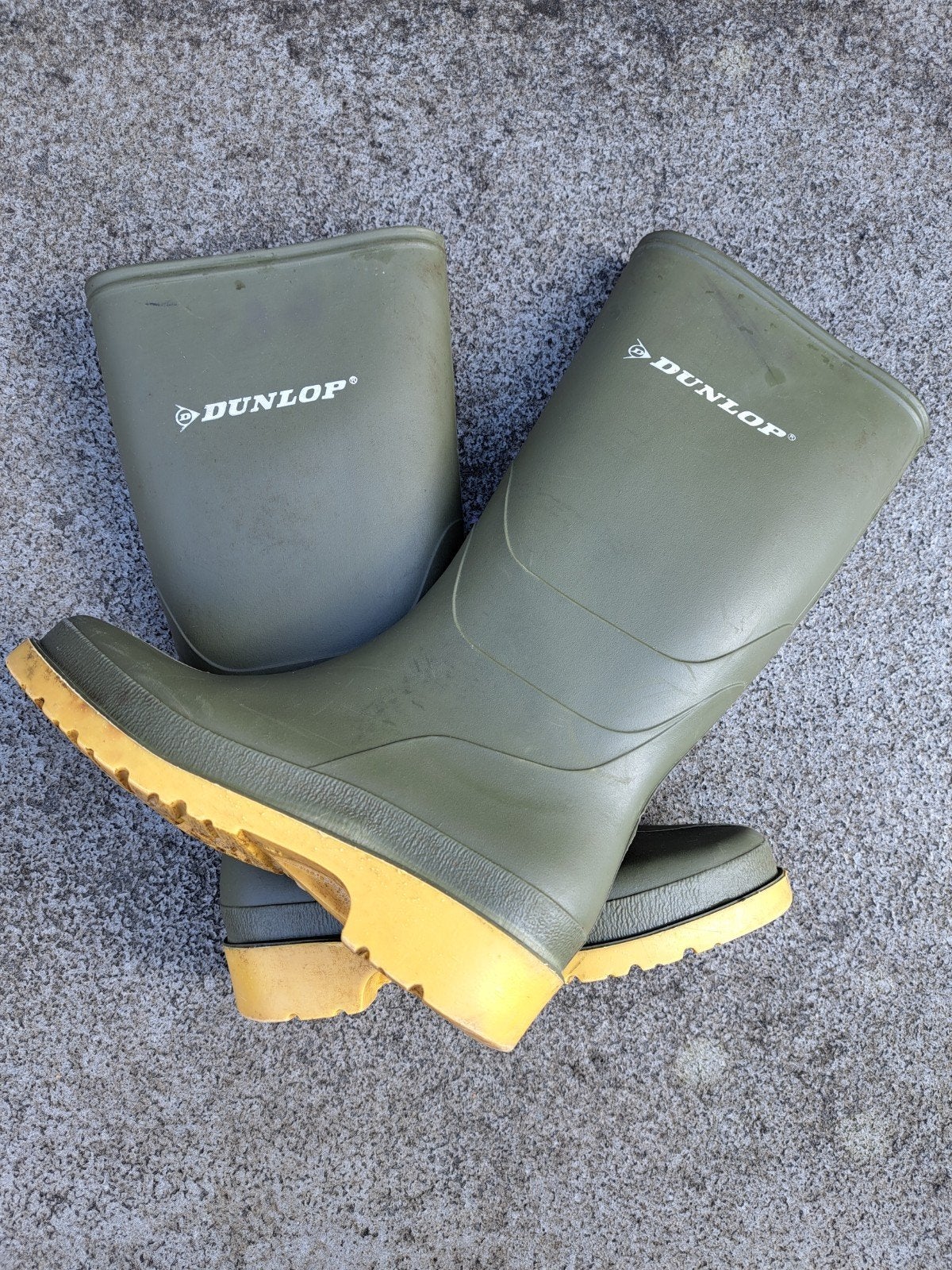 Dunlop laarzen maat 34 - Groen, Ophalen of Verzenden, Zo goed als nieuw, Regenlaarzen, Kinderen