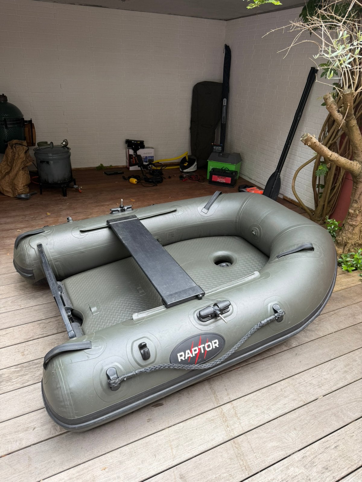 Raptor 180 x-wide Airdeck + Minn Kota + Raymarine + extra’s, Ophalen, Gebruikt, Overige typen