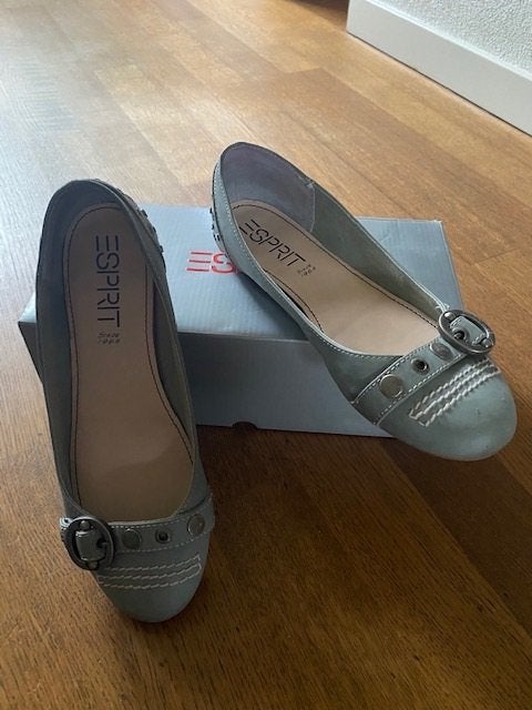 Esprit ballerina's maat 40, Kleding | Dames, Blauw, Zo goed als nieuw, Esprit, Ballerina's