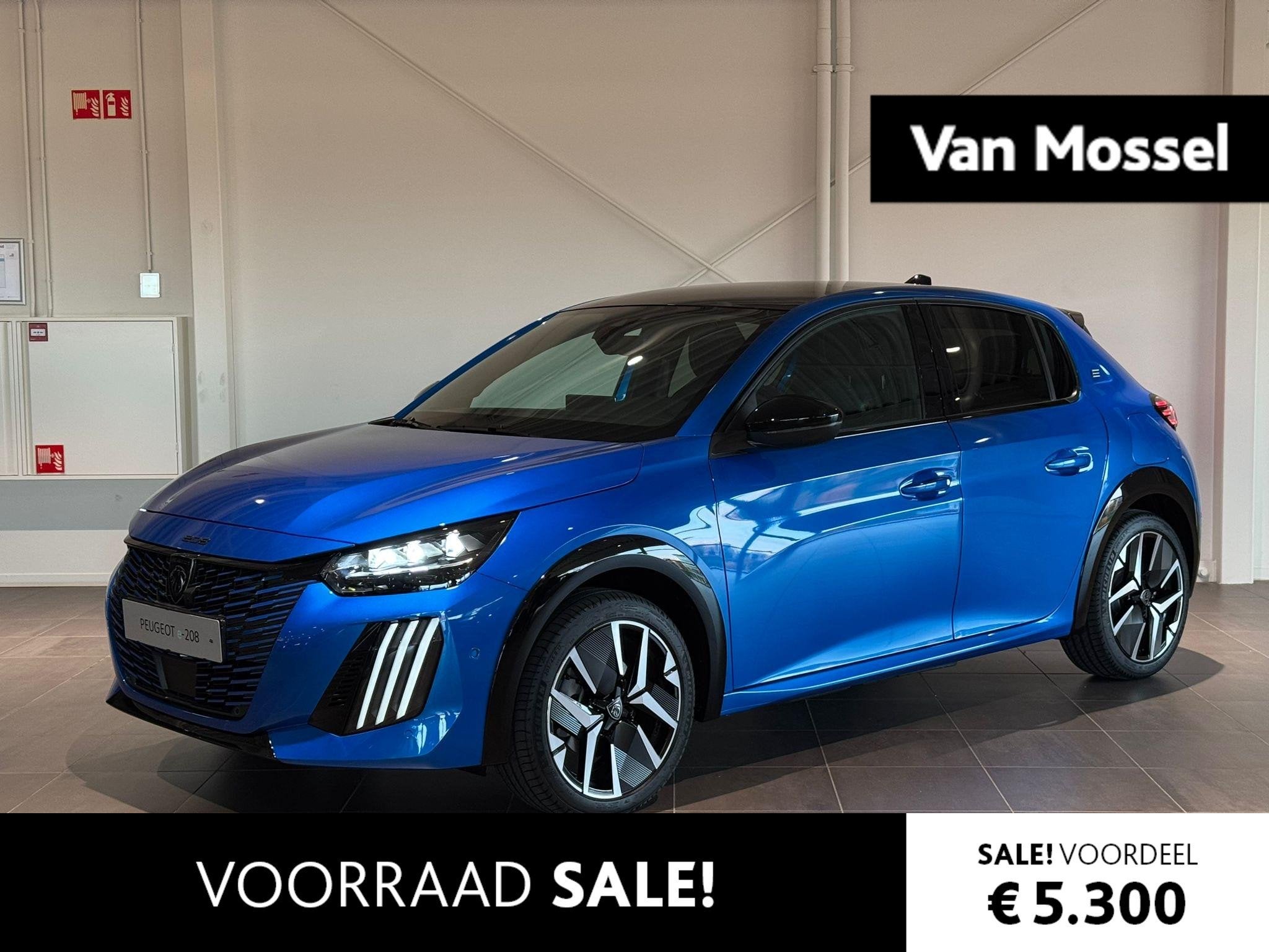 Peugeot e-208 EV GT 51 kWh FULL OPTIONS | 16% BIJTELLING | 4, Auto's, Dealer onderhouden, 156 pk, Blauw, Nieuw