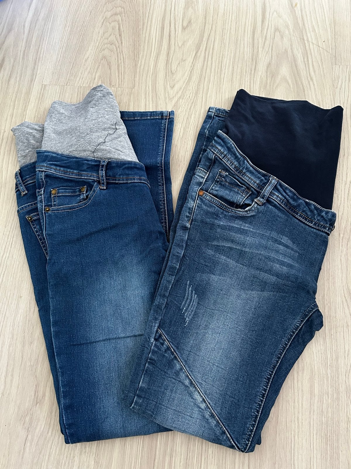 Zwangerschapsjeans Prenatal - 2 stuks, Maat 38/40 (M), Blauw, Ophalen of Verzenden, Gedragen