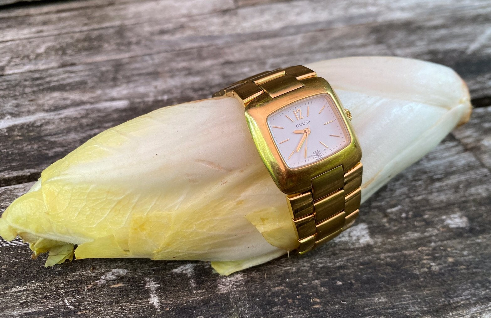Gucci doublé dameshorloge model 8500L, Overige merken, Overige materialen, Gebruikt, Polshorloge