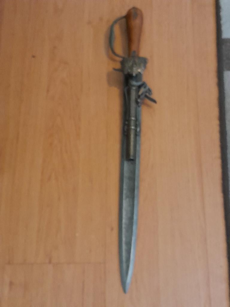 vuursteen pistoolzwaard/dolk replica rond 1900, Verzamelen, Militaria | Algemeen, Ophalen of Verzenden, Landmacht, Engeland, Zwaard of Sabel