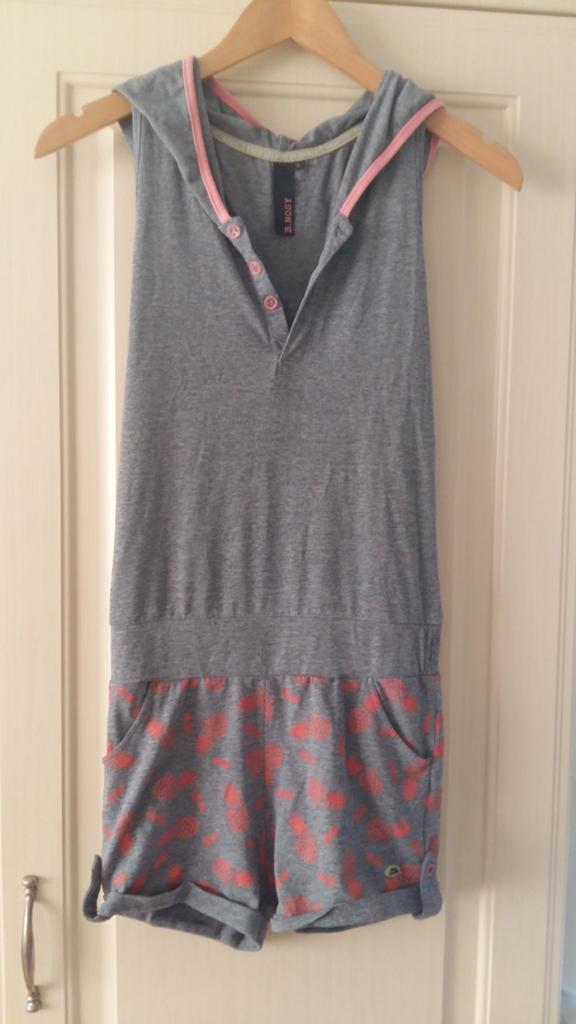 Mooie blauwe roze jumpsuit 134 140 b-nosy, B.Nosy, Meisje, Ophalen of Verzenden, Zo goed als nieuw