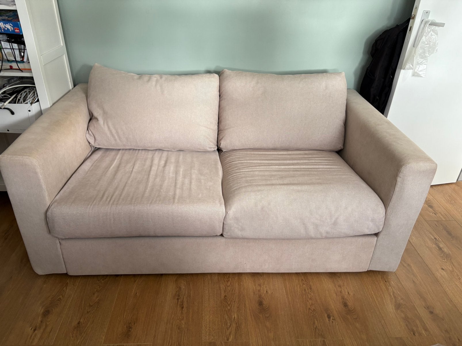 IKEA 2-zitsbank (Beige) - In goede staat, Ophalen, Gebruikt, 150 tot 200 cm, Tweepersoons