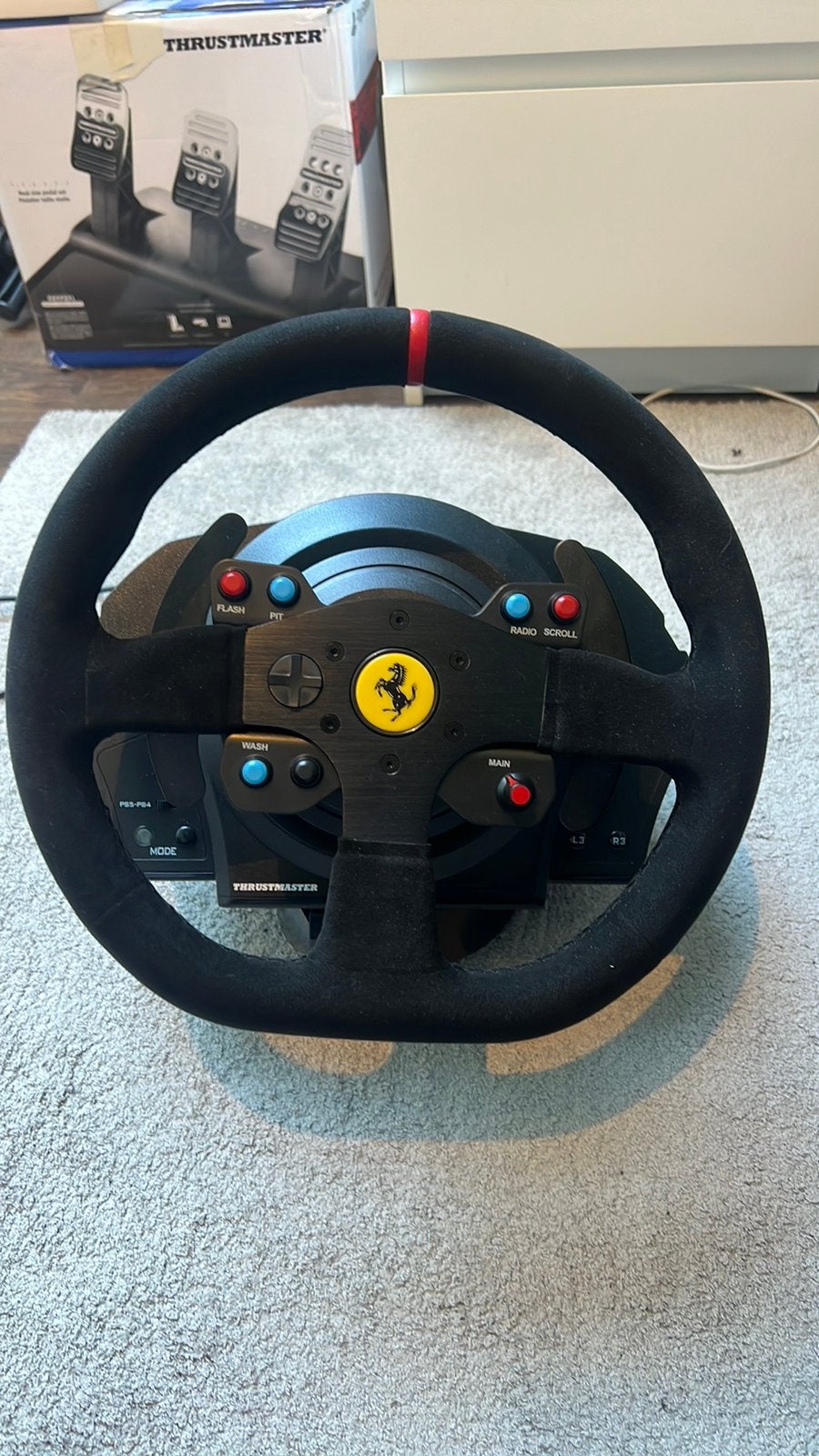 Thrustmaster t300rs ferarri alcantara, Ophalen, Zo goed als nieuw, Stuur of Pedalen, PlayStation 4