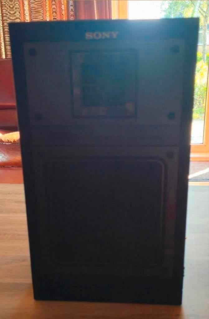 Vintage Sony luidspreker. in goede staat. Ideaal voor stereo, Ophalen of Verzenden, Minder dan 60 watt, Front, Rear of Stereo speakers