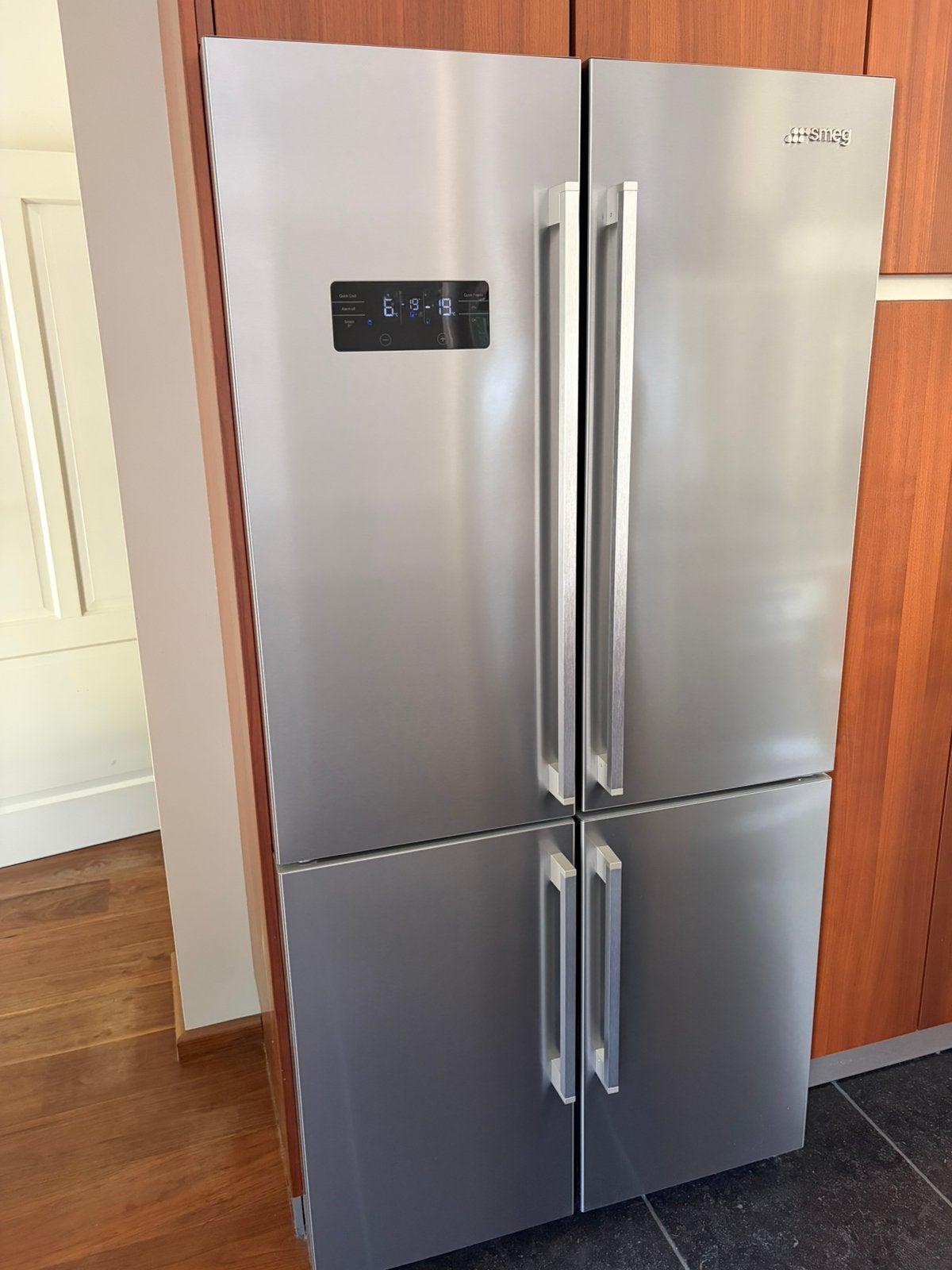 Mooie Smeg ijslast / freezer, Ophalen, 200 liter of meer, 60 cm of meer, Met aparte vriezer