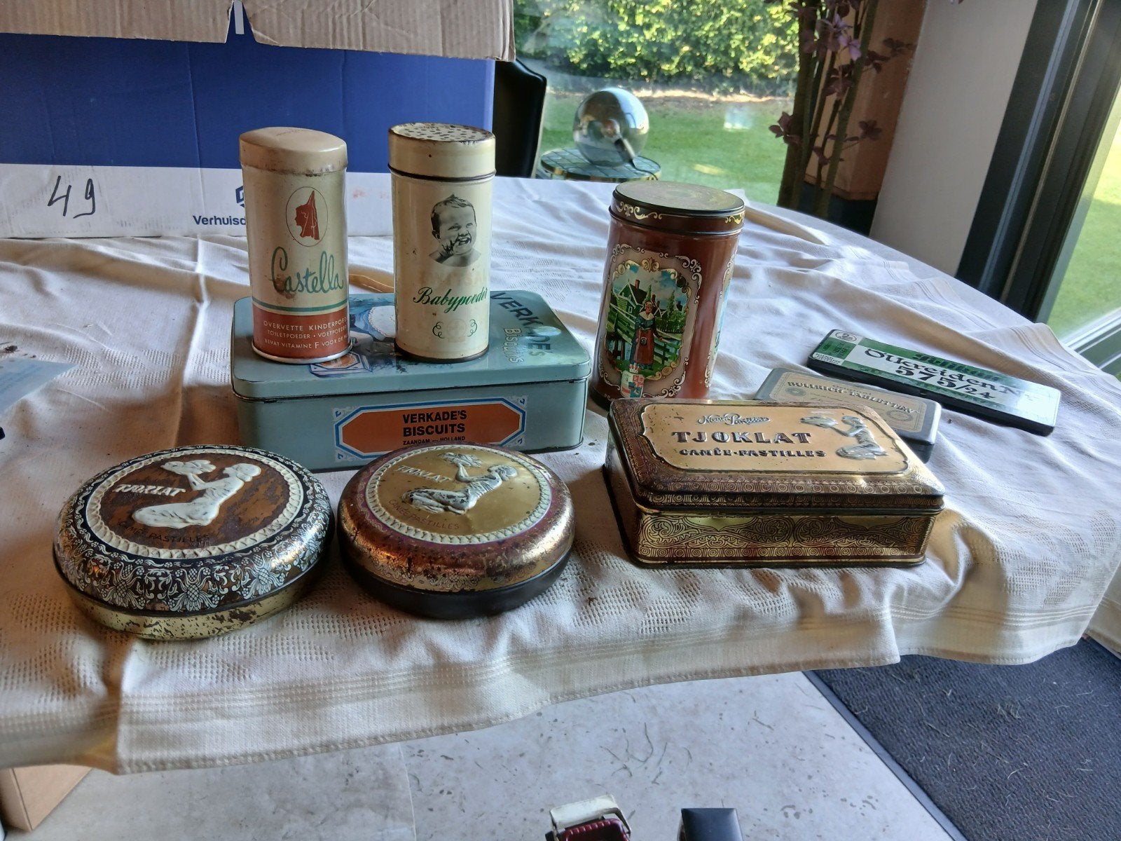 Vintage blikken verzameling - 9 stuks, Ophalen of Verzenden