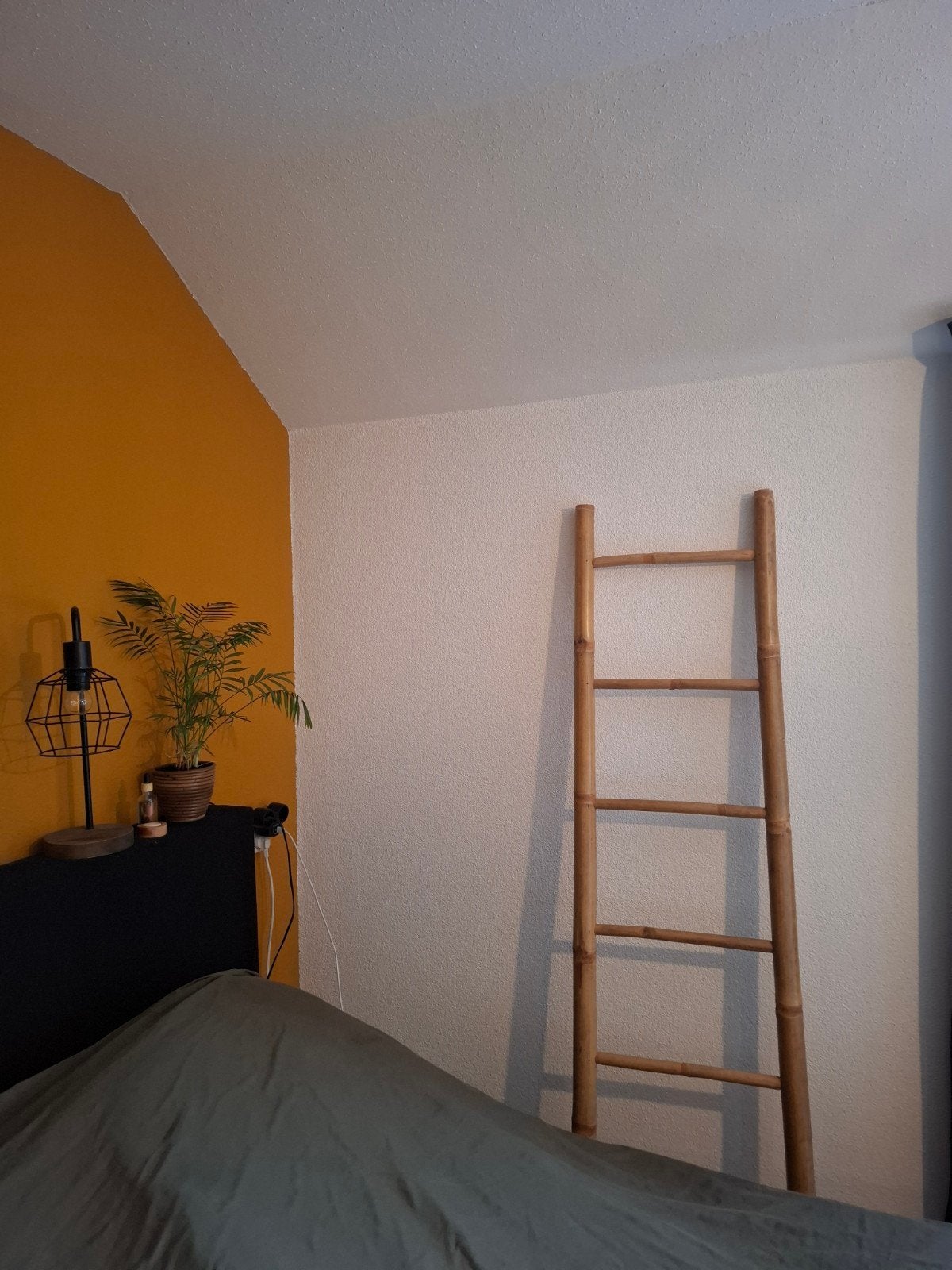Decoratieve bamboe ladder - Handdoekenrek/decoratie, Ophalen, Gebruikt, Landelijk, Natuurlijk materiaal