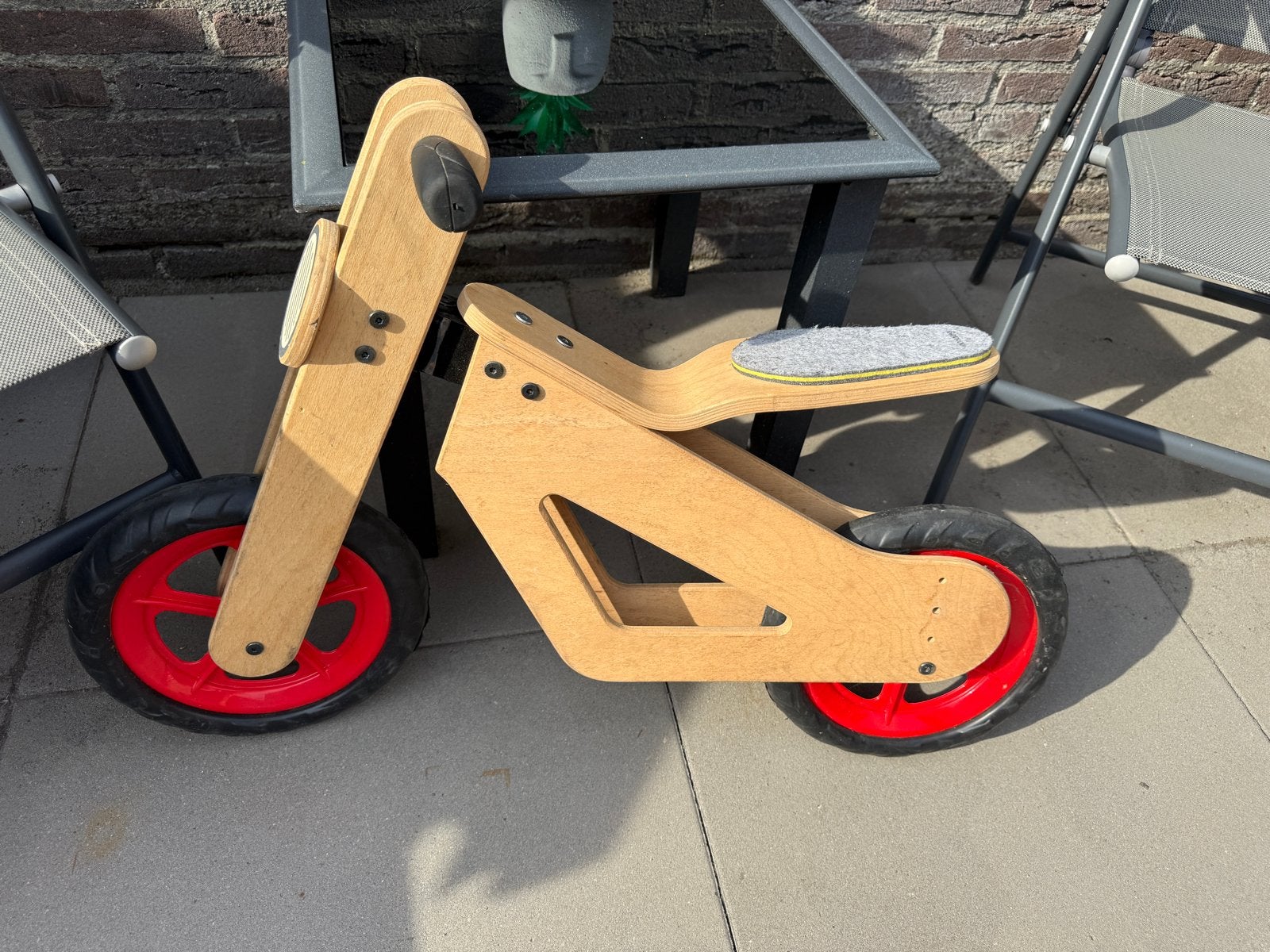 Houten loopfiets voor kinderen (2-4 jaar), Ophalen, Gebruikt, Minder dan 16 inch