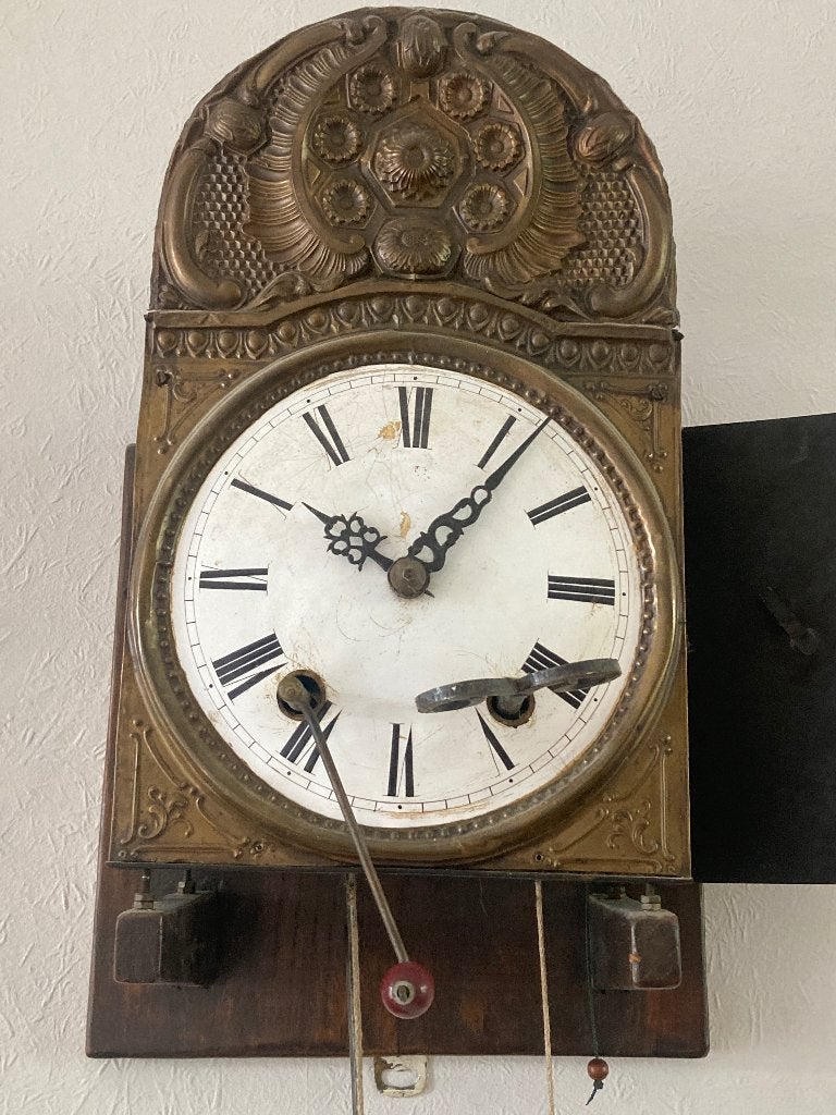 Antieke Franse Comtoise Klok uit 1827 - Prachtig Uurwerk, Antiek en Kunst, Antiek | Klokken, Ophalen