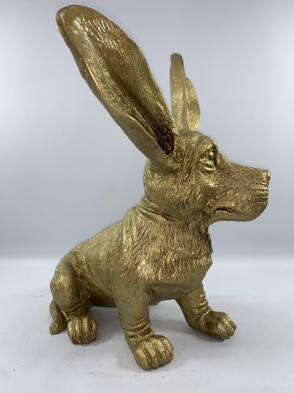 Hond grote oren - Decoratie - Shabella-deco, Shabella, Nieuw, Ophalen of Verzenden, Goud