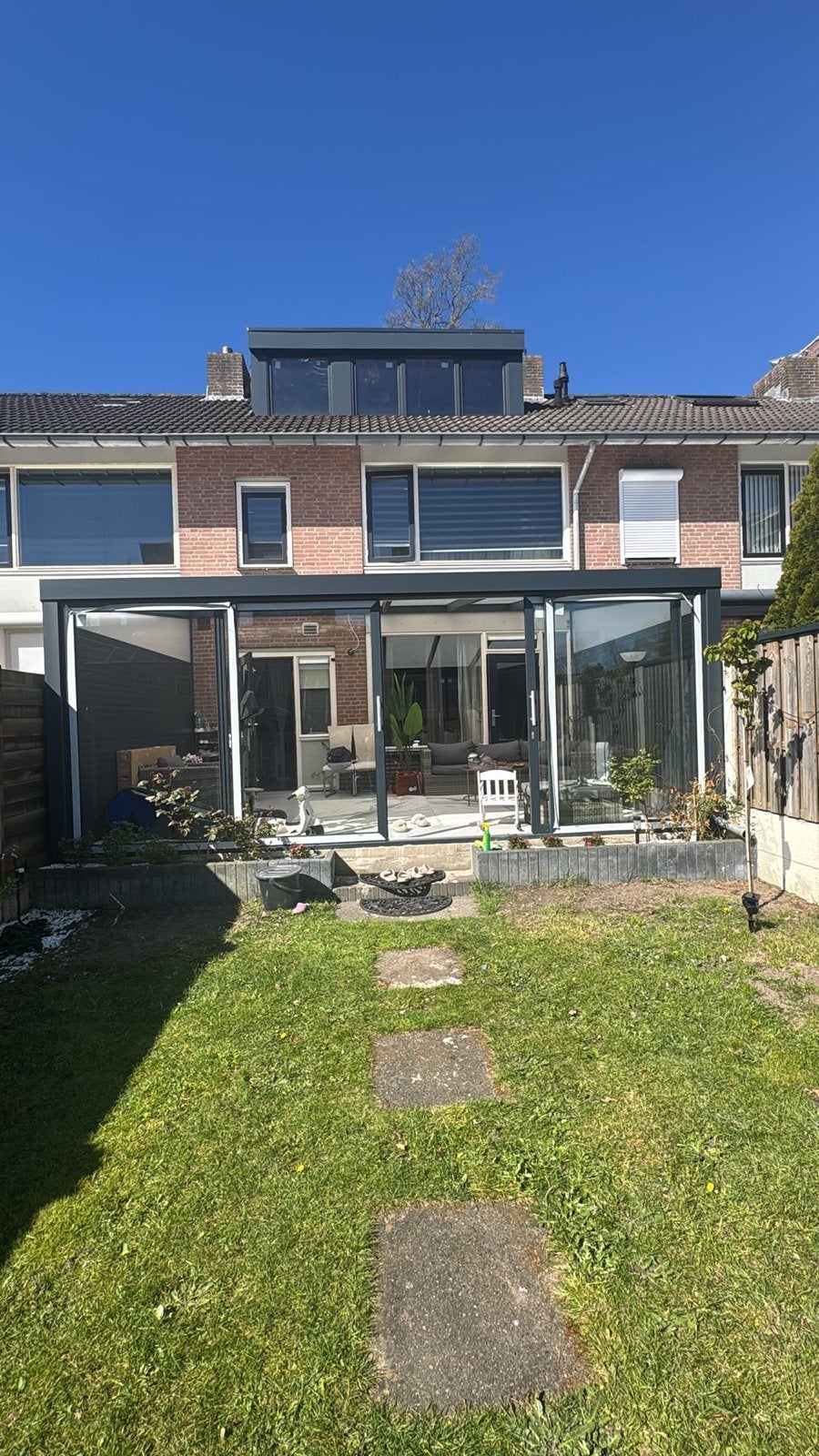 Luxe glazen tuinkamer / serre 4x6 meter, z.g.a.n., Ophalen, Zo goed als nieuw, Serre