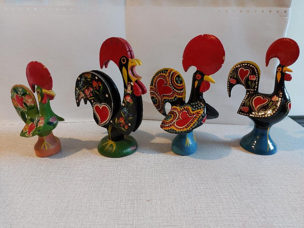 Verzameling vintage Hanen Barcelos & Attributen PORTUGEES, Ophalen of Verzenden, Gebruikt, Overige typen