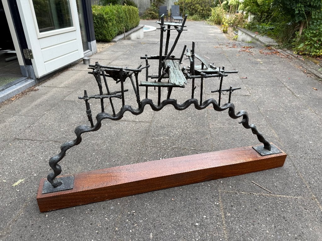 Uniek bronzen beeld, Ophalen, Brons, Beeld