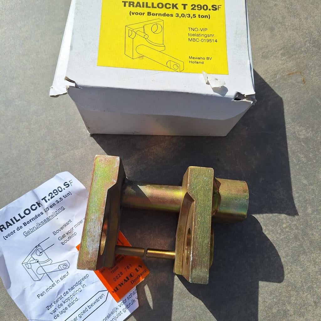TRAILLOCK T.290.SF Disselslot voor Berndes 3.0/3.5 ton, Ophalen of Verzenden, Nieuw