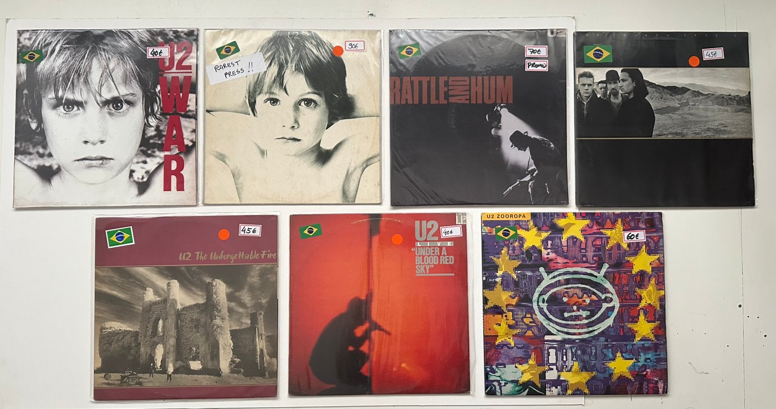 U2 lps en 12 inches, Ophalen of Verzenden, Gebruikt, LP