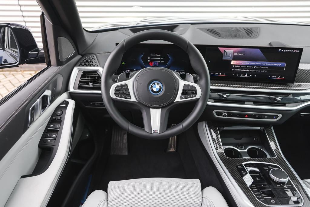 BMW X5 xDrive50e High Executive M Sport Automaat / Panoramad, Gebruikt, X5, Met garantie (alle), Blauw
