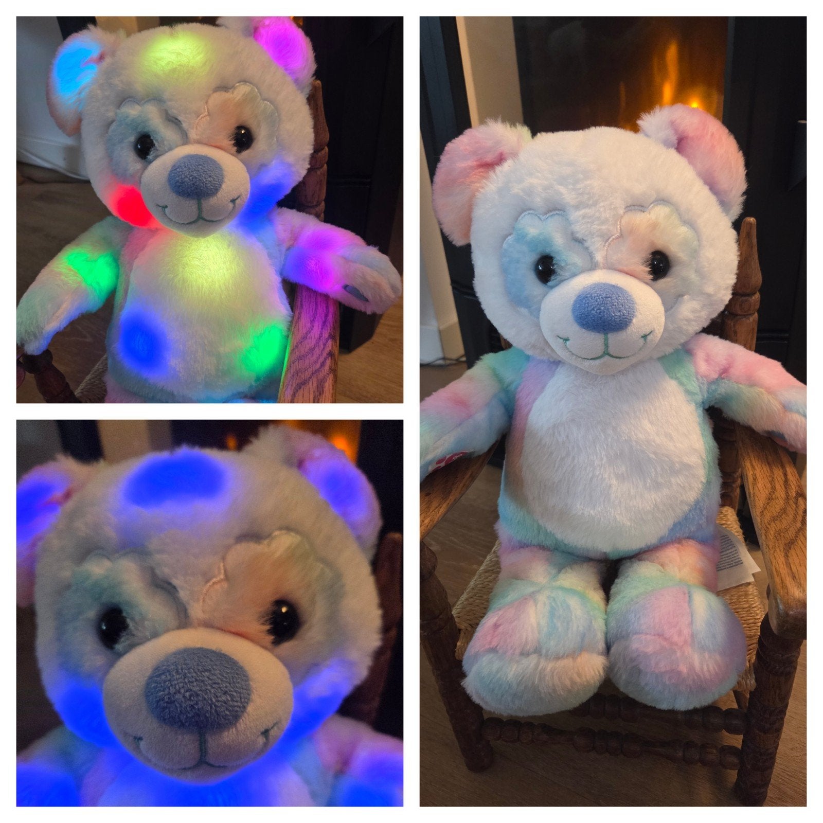 Build-A-Bear Glow Vibes Panda Beer - Licht & Knisper, Beer, Interactief, Ophalen of Verzenden, Zo goed als nieuw