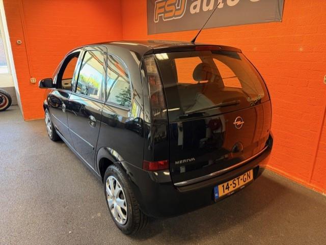 Opel Meriva 1.6 16V / DE LUXE / AIRCO / APK 31-12-2026!, Auto's, Voorwielaandrijving, Gebruikt, 4 cilinders, Zwart