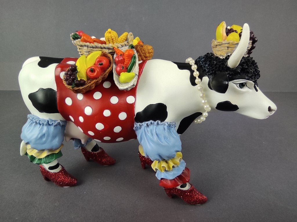 CowParade / Cow Parade Koe “Tropicowl” MEDIUM, Ophalen of Verzenden, Beeld, Meerkleurig, Handgemaakt