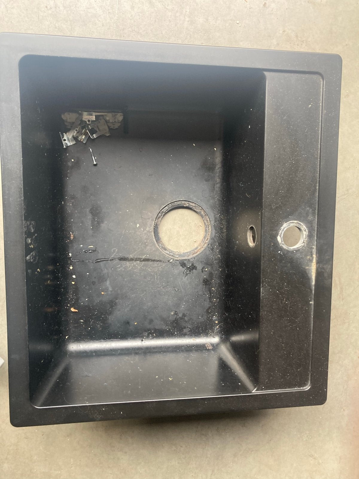 IKEA Hällviken N100 Puro 5 spoelbak, zwart, Ophalen, Gebruikt, Wastafel