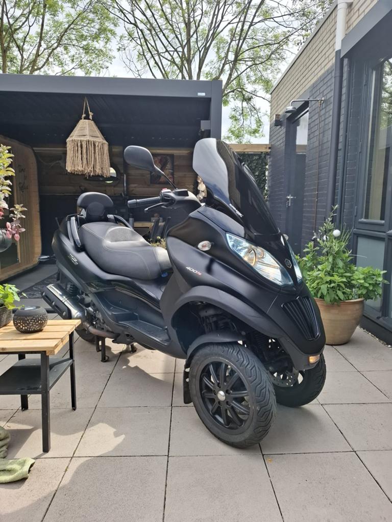 Piaggio MP3 400ie Sport Uitvoering Mat Zwart - Bj 2009, Ophalen, Gebruikt, Overige modellen, 399 cc