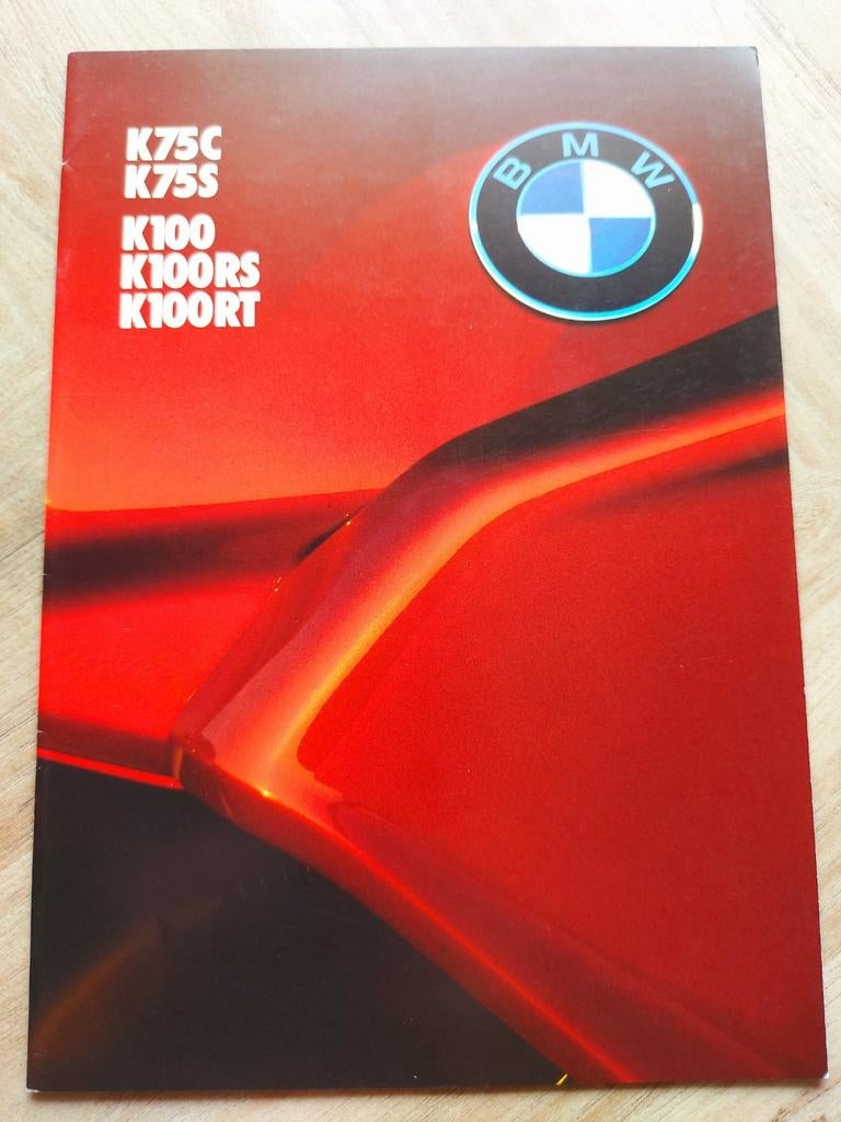 1985 Bmw K75 - K100 motor folder Duitstalig, Ophalen of Verzenden, BMW