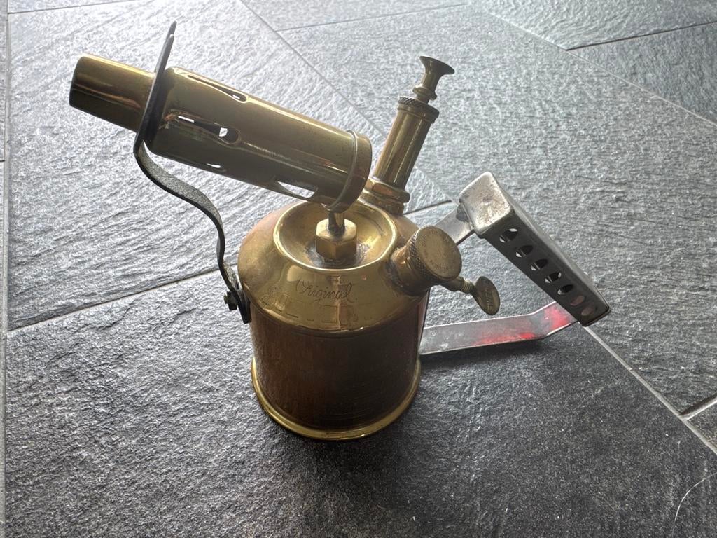 Vintage Messing Soldeerlamp - Max Sievert Zweden, Ophalen