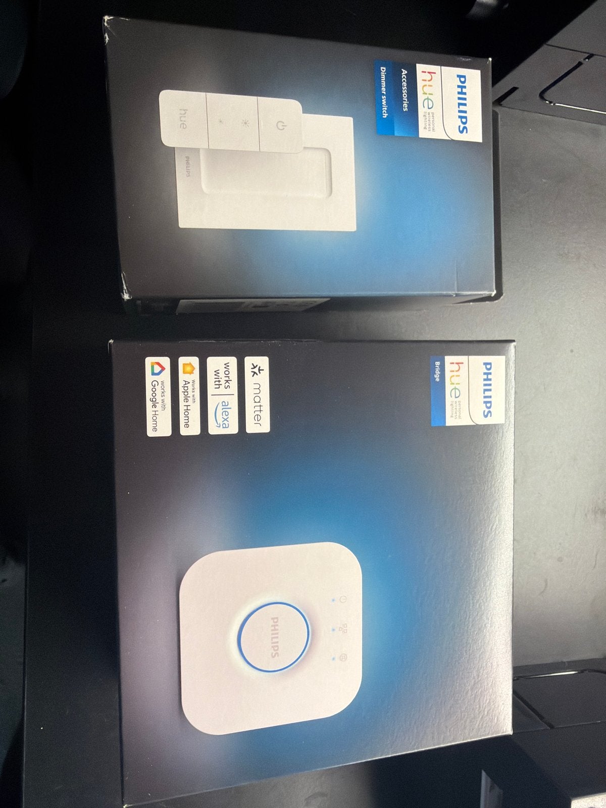 Philips Hue Bridge en Dimmer Switch - Smart Home Set, Met afstandsbediening, Ophalen of Verzenden, Nieuw, Philips Hue