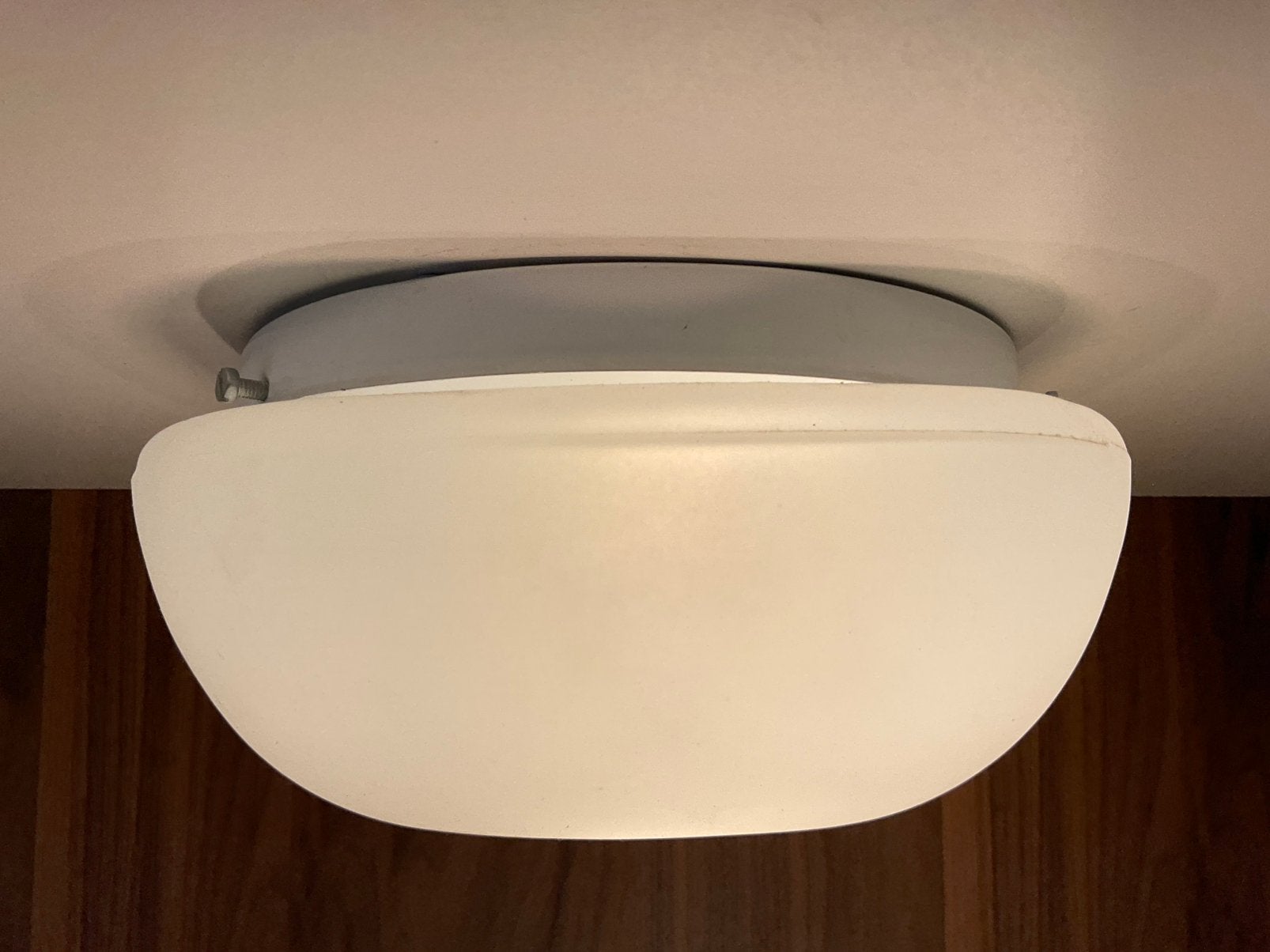 Plafondlamp opaalglas Massive afmeting 20x20, Gebruikt, Glas, Wit, 20 cm