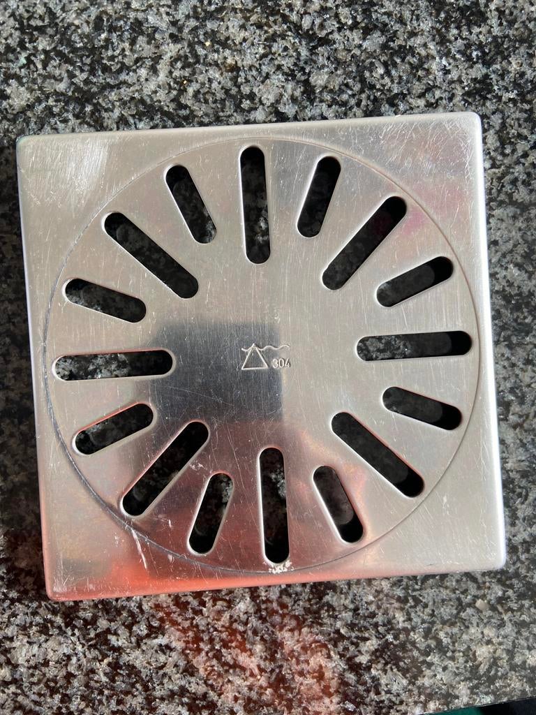 Doucheputje rvs 14cm, Ophalen of Verzenden, Zo goed als nieuw, Rvs, Douche