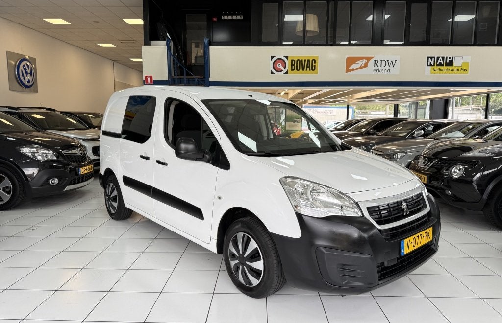 Peugeot Partner 120 1.6 BlueHDiL1Pre Airco OOK S AVONDS GEOP, Auto's, Dealer onderhouden, Gebruikt, 4 cilinders, Origineel Nederlands