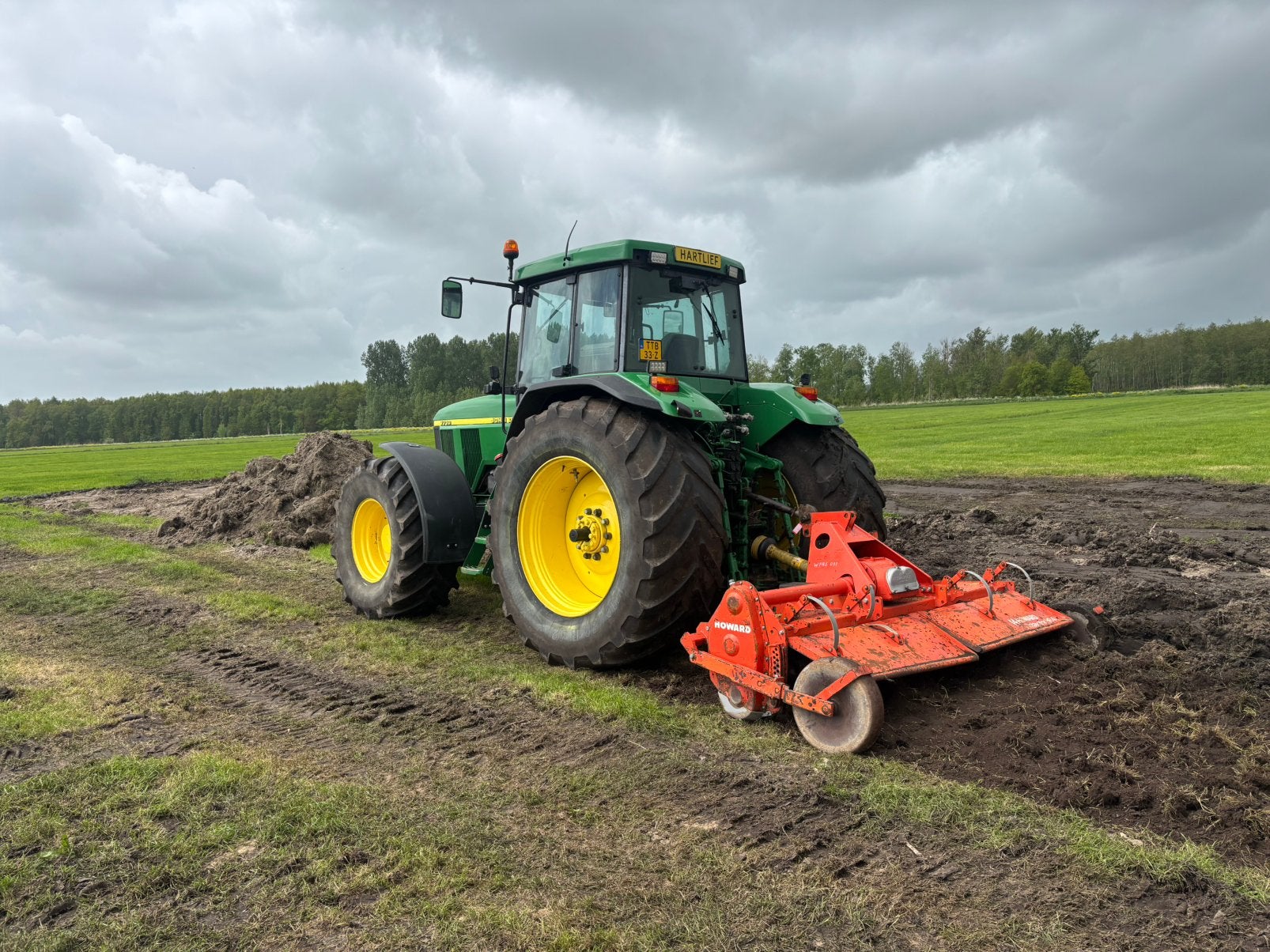 Howard HR40 frees, Ophalen, Grondbewerking