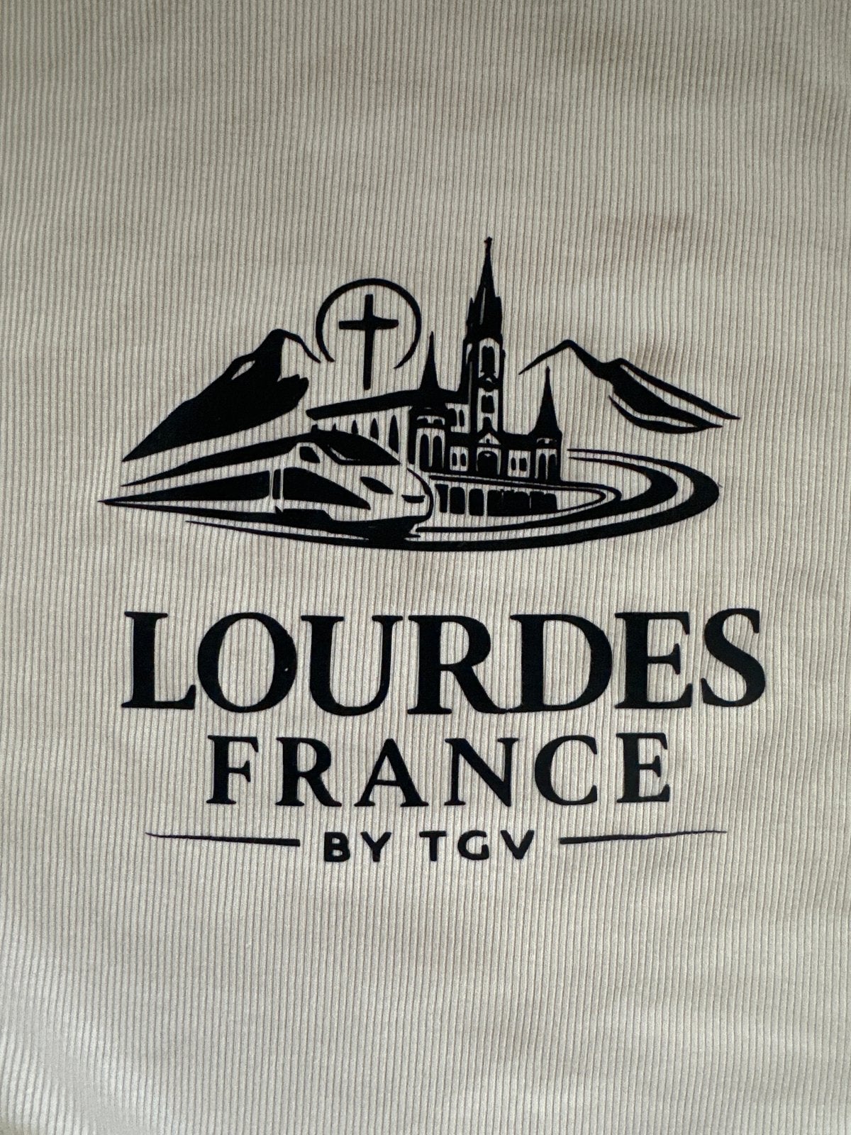 Shirt lange mouw Lourdes France by TGV XL, Beige, Maat 46/48 (XL) of groter, Ophalen of Verzenden, Zo goed als nieuw