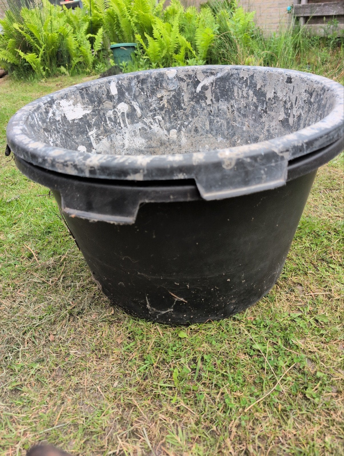Grote zwarte speciekuip / plantenbak 2x, Ophalen, Gebruikt, Kunststof, Met handgreep