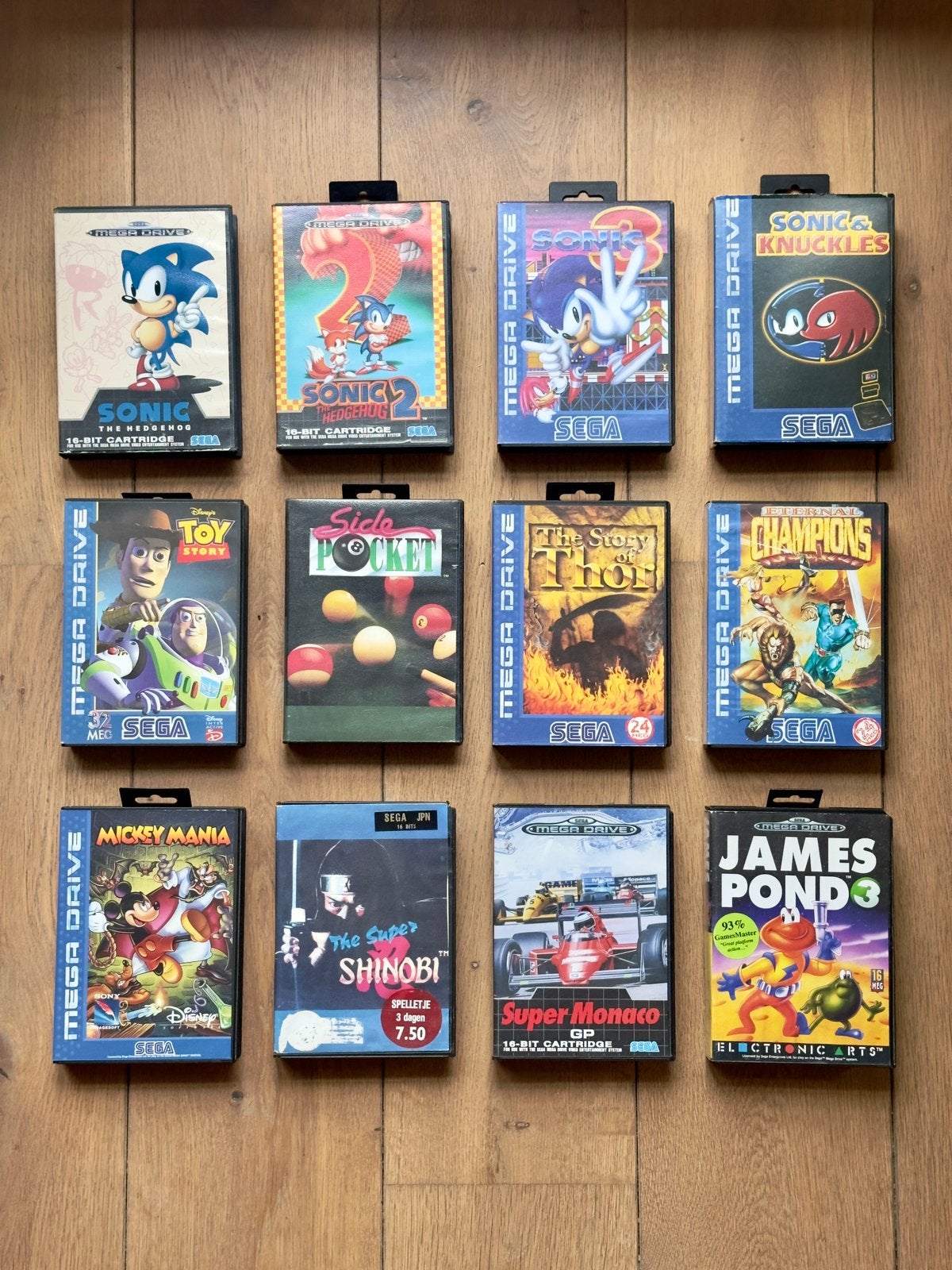 12x Sega Mega Drive games: Sonic, Mickey Mania, Thor en meer, Avontuur en Actie, Gebruikt, 1 speler, Ophalen of Verzenden