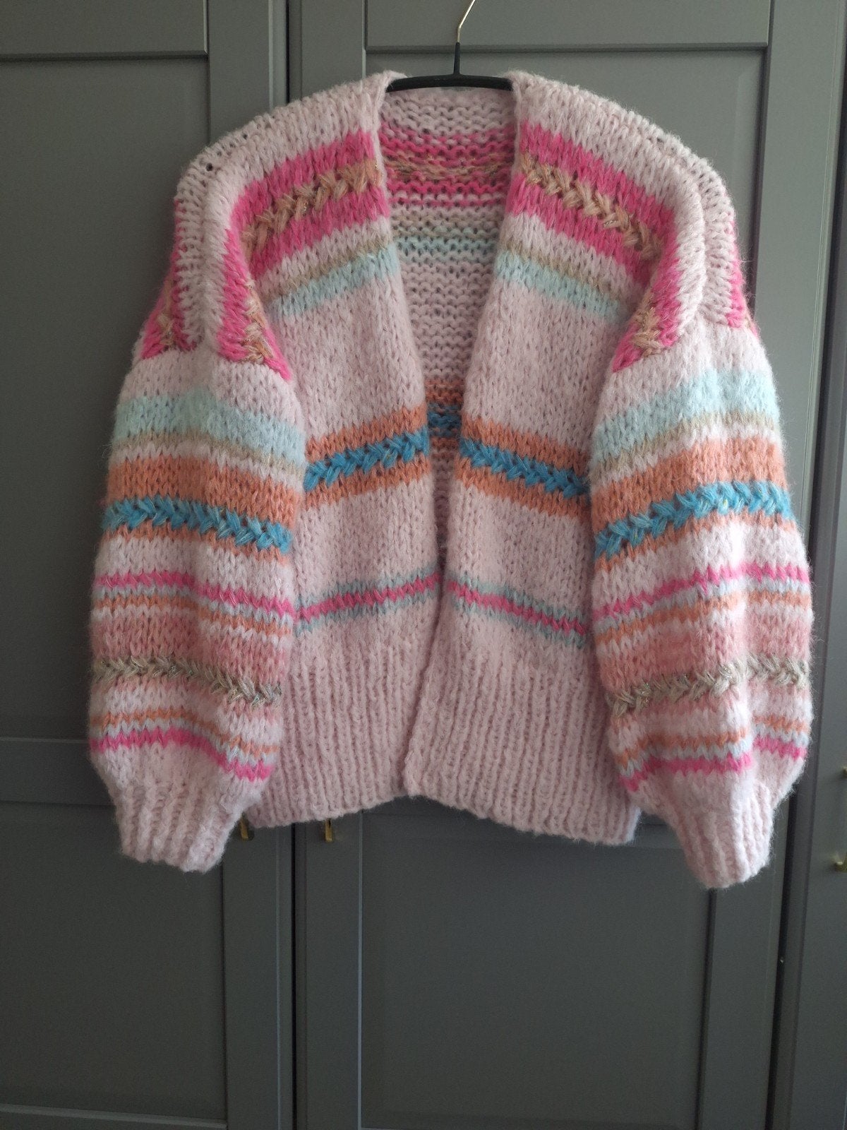Nieuw handgemaakt alpaca vest, een maat, Ophalen of Verzenden, Nieuw, Maat 46/48 (XL) of groter, Roze