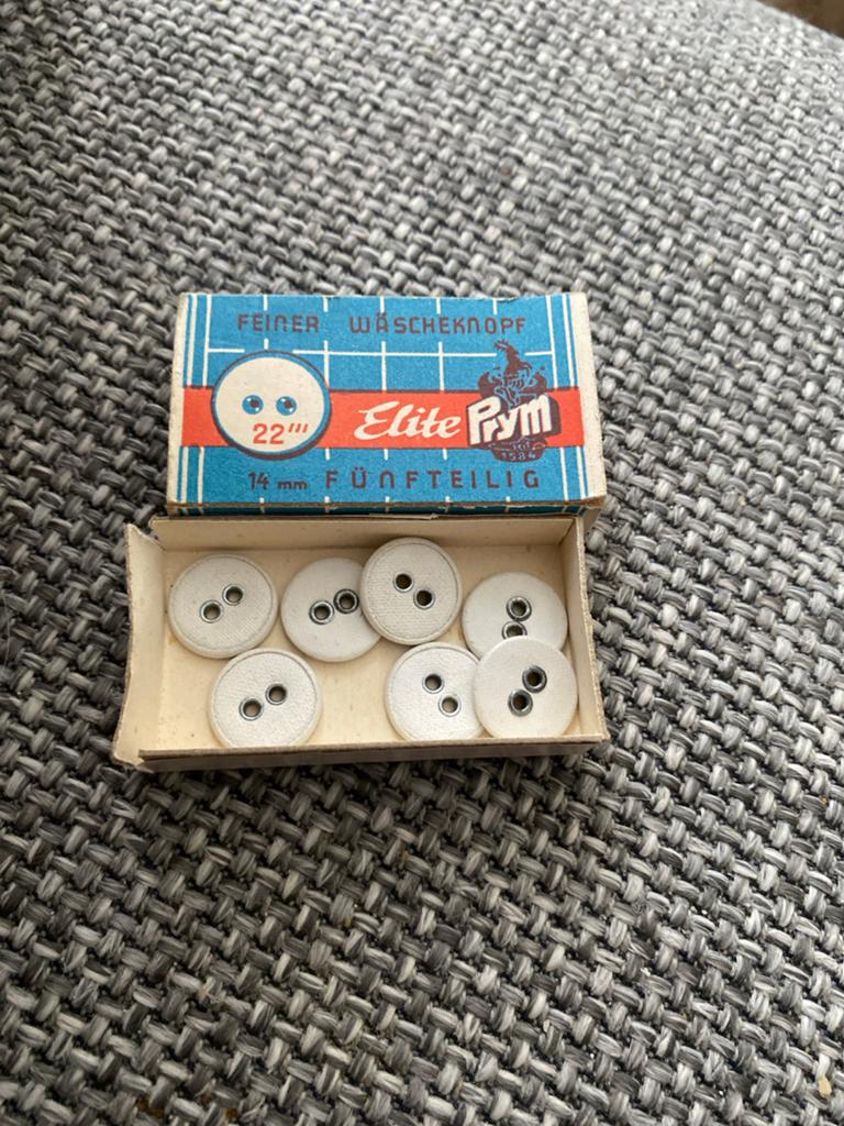 Vintage Elite Prym Wasknopen - 14mm, 7 stuks, Ophalen of Verzenden, Zo goed als nieuw, Knoop of Knopen