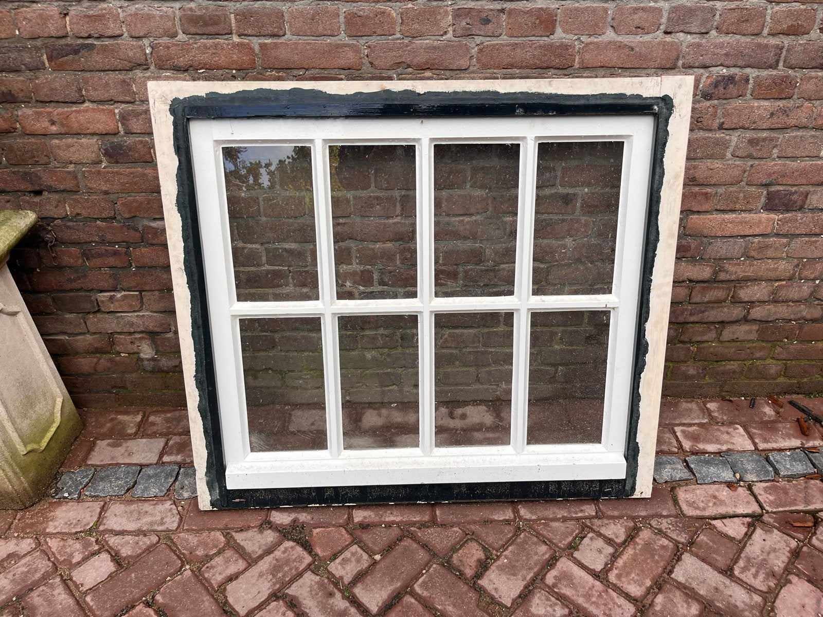 2x Authentieke Stalramen met Enkelglas - 96x106 cm, Doe-het-zelf en Verbouw, Ophalen, Gebruikt, Gevelraam of Ruit, 80 tot 120 cm