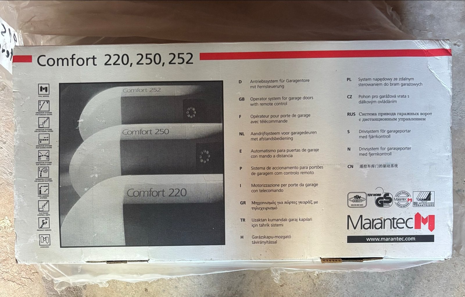 Marantec Comfort 220, 250, 252 Aandrijfsysteem Garagedeur, Ophalen of Verzenden, Nieuw