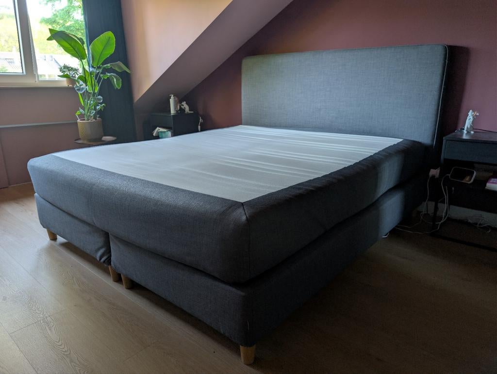 Boxspring 180x200 IKEA Dunvik, Ophalen, Gebruikt, Tweepersoons, 180 cm