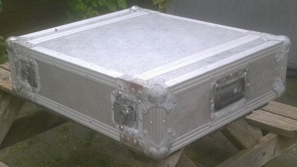Flightcase 3HE, dubbel deur (zilverkleurig), Gebruikt, Nb, Nb, Nb