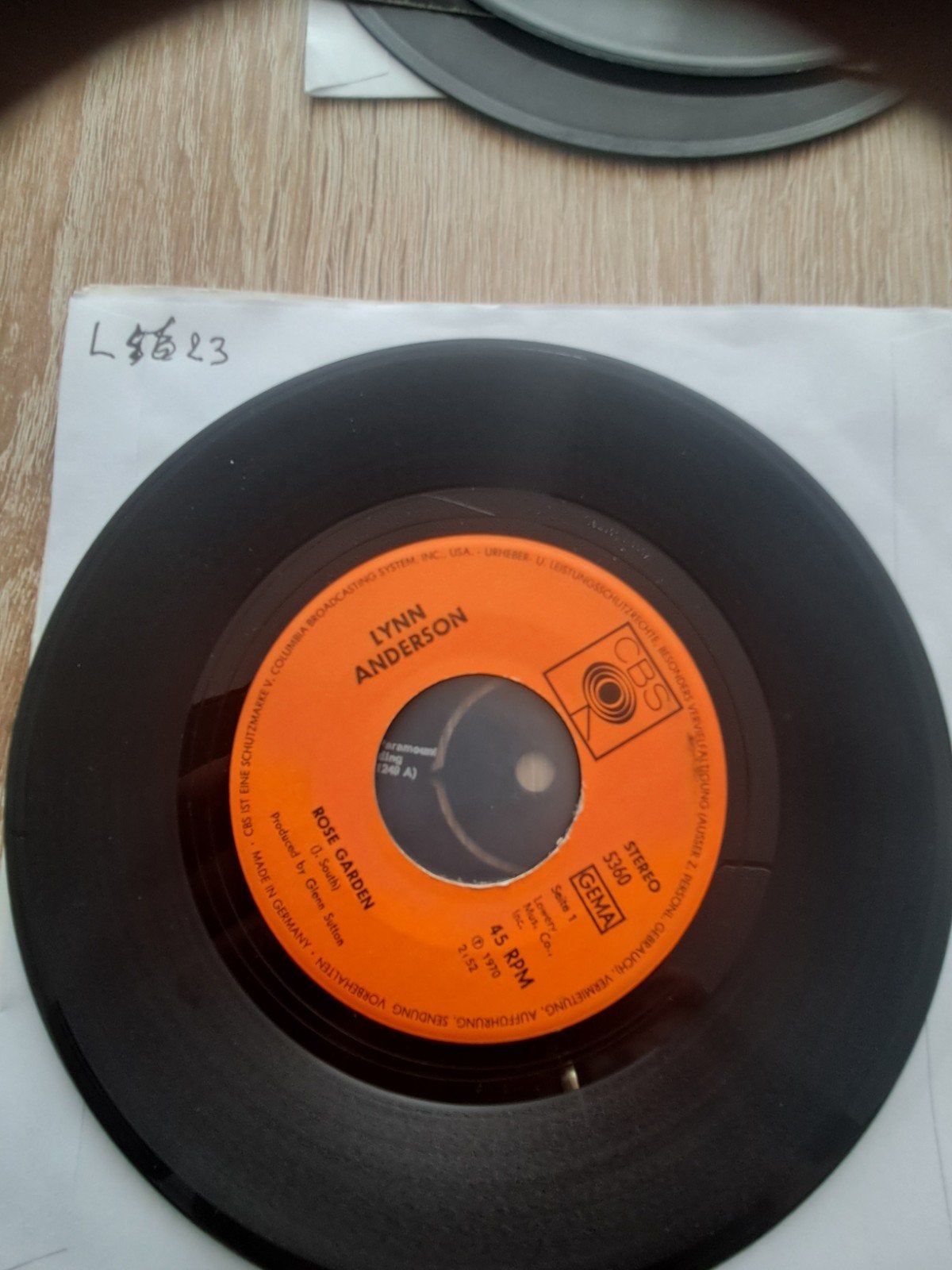 Lynn Anderson - Rose Garden (Vinyl Single), Cd's en Dvd's, Gebruikt, Originele persing, 7 inch, Ophalen of Verzenden