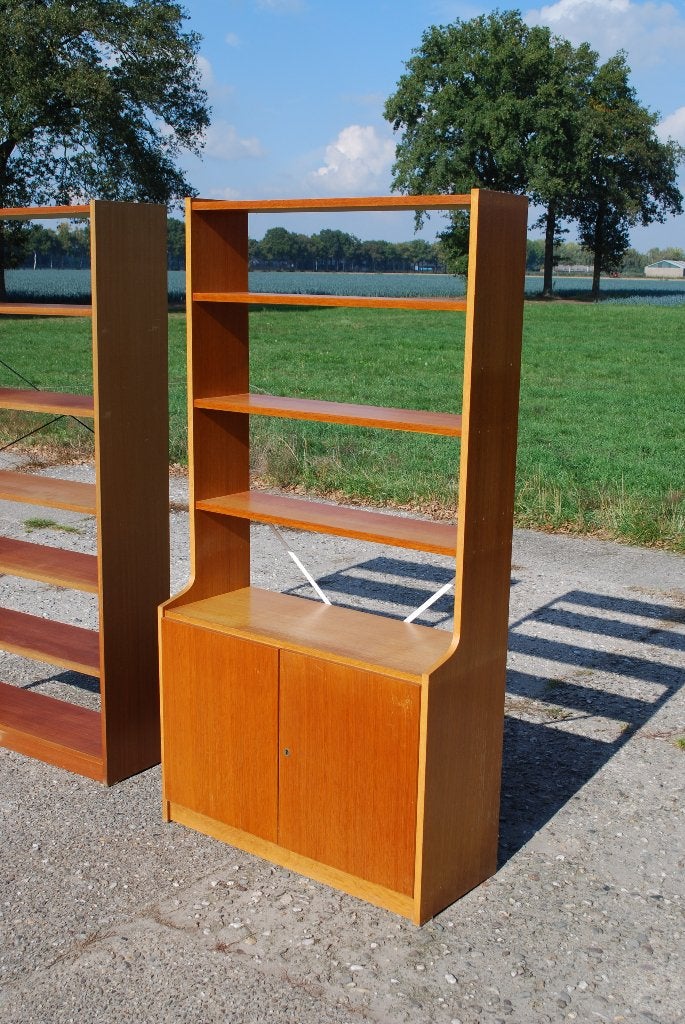 Vintage Teak Boekenkast Jaren '70 - Ook Los Te Koop, Huis en Inrichting, Kasten | Boekenkasten, Gebruikt, 50 tot 100 cm, 150 tot 200 cm