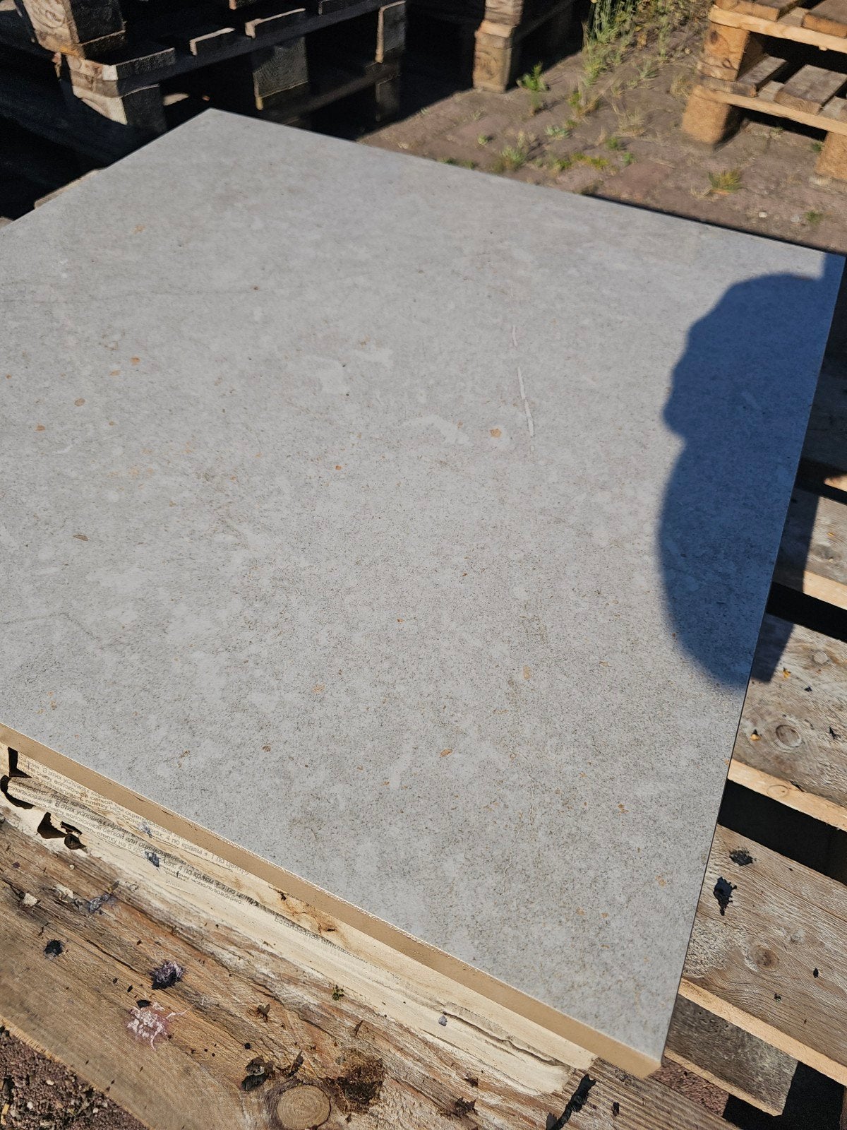 5 Keramische tegels 60x60x3 greige, Tuin en Terras, Tegels en Klinkers, Ophalen, Nieuw, Keramiek, Terrastegels