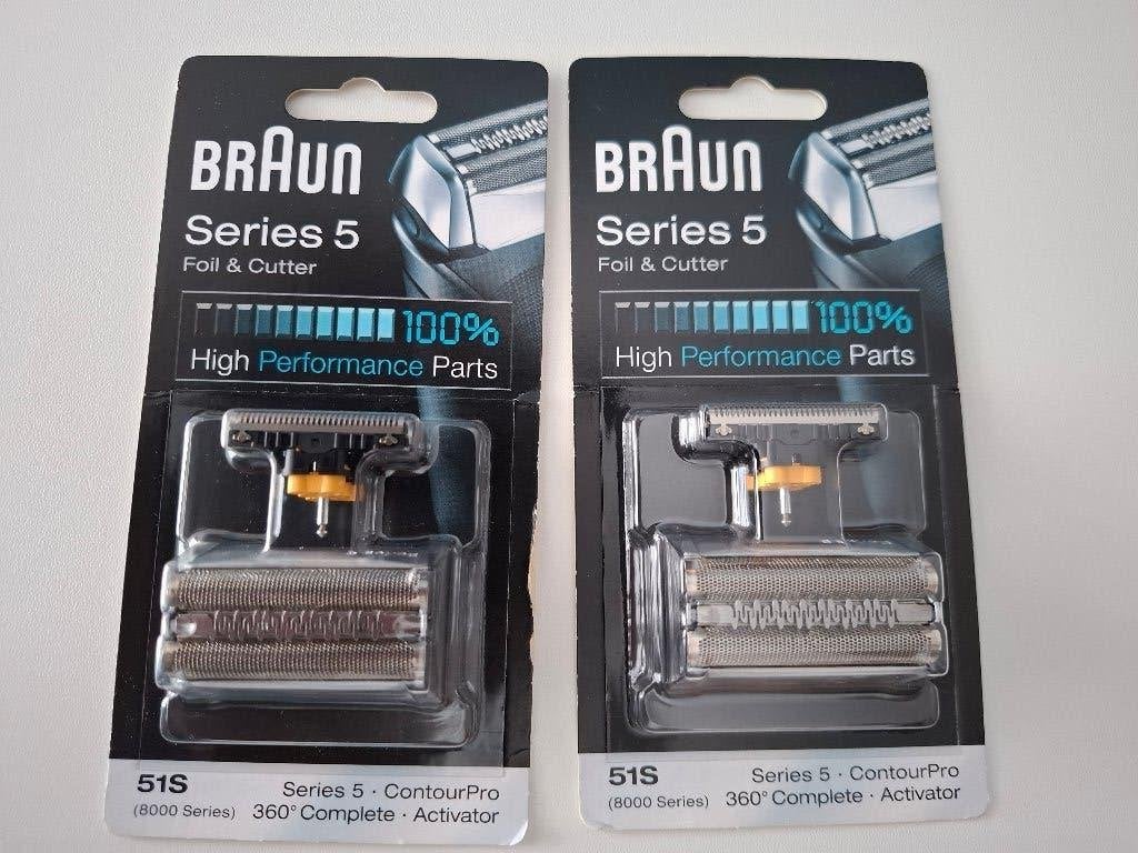 2 stuks scheerkoppen voor Braun serie 5, type 51S, Ophalen of Verzenden, Nieuw, Scheren en Epileren
